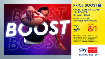 France vs Ireland boost: Check out this 8/1 Six Nations offer from Sky Bet
