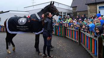 Frodon and Byrony Frost delight pupils on school visit