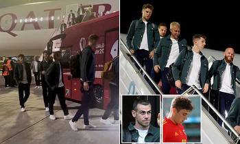 Gareth Bale and Wales squad arrive in Qatar six days before their first game in the World Cup