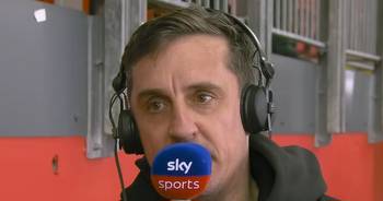 Gary Neville changes Premier League top four prediction after making Liverpool point
