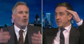 Gary Neville leaves Jamie Carragher baffled with Premier League title prediction on MNF