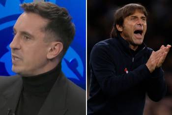 Gary Neville makes bold Tottenham prediction despite Antonio Conte's side losing to Liverpool