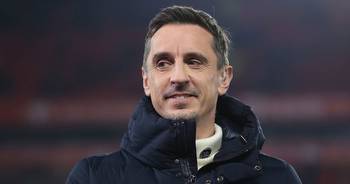 Gary Neville sticks with bold title prediction as he reveals where Man Utd will finish