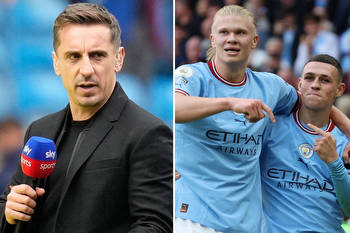 Gary Neville tips Man City to win Premier League by TWENTY POINTS after thrashing fierce rivals United