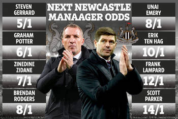 Gerrard, Zidane and Pochettino in the running if Toon sack Howe, claim Betfair