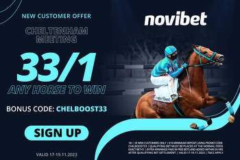 Get ANY horse to win at Cheltenham this weekend at 33/1 with Novibet