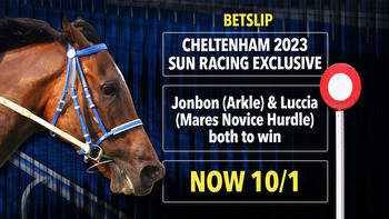 Get Jonbon and Luccia to win at 10-1 with Betfair