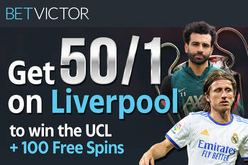 Get Liverpool at 50/1 to win the Champions League final against Real Madrid with BetVictor offer PLUS 100 free spins
