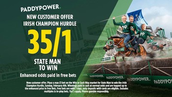 Get State Man at 35/1 to win the Irish Champion Hurdle with Paddy Power