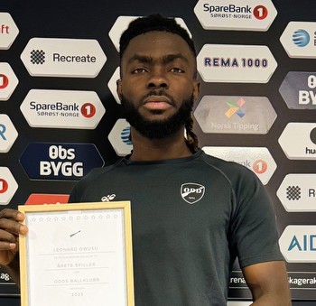 Ghanaian midfielder Leonard Owusu clinches top accolade as Odds BK Player of the 2023 Season