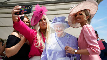 Glam racegoers flood into Epsom for Ladies' Day as fans get in Jubilee spirit with brilliant Union Jack outfits