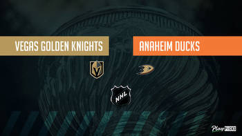 Golden Knights Vs Ducks NHL Betting Odds Picks & Tips