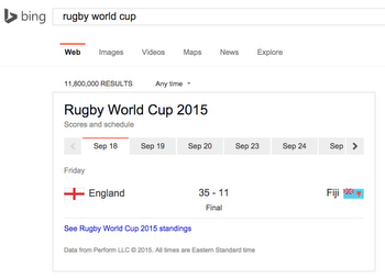 Google Snubs & Bing Embraces The 2015 Rugby World Cup