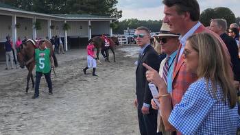 Governor Youngkin thrilled Virginia-bred horse wins Secretariat Stakes