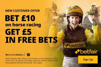 Grand National offer: Bet £10 on Horse Racing, get £5 in free bets to use on Aintree with Betfair