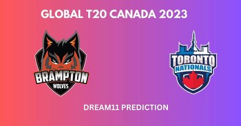 GT20 Canada 2023: BRW vs TOR Dream11 Prediction