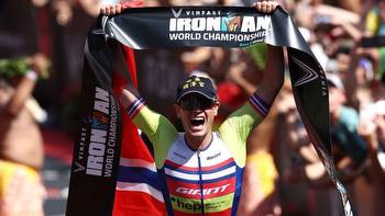 Gustav Iden wins Ironman Kona World Championship in course record