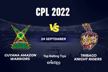GUY vs TKR Betting Tips & Who Will Win This Match Of The CPL
