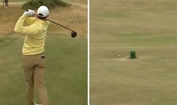 'He has no idea' Rory McIlroy caught out at The Open after hitting improbable tee shot