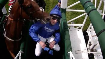 High drama in Epsom opener as William Buick struck in head by rival horse