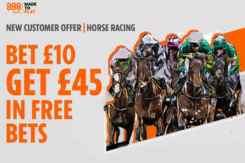 Horse racing: Bet £10 and get £45 in free bets on any horse racing event this weekend