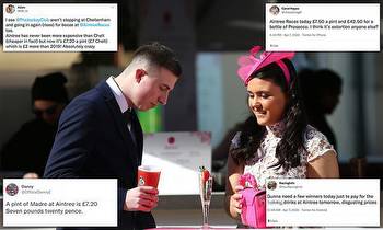 Horse racing fans threaten boycott over eye-watering Aintree drinks prices with pints up £1.40
