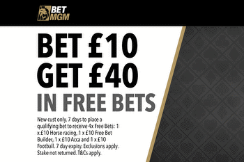 Horse racing offer: Get £40 in free bets when you stake £10 with BetMGM