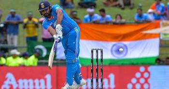 How much did Rohit Sharma score today in India vs Australia World Cup match?