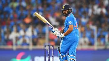 How much did Rohit Sharma score today in India vs England World Cup match?