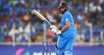 How much did Rohit Sharma score today in India vs New Zealand World Cup match?