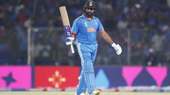 How much did Rohit Sharma score today in India vs South Africa World Cup match?