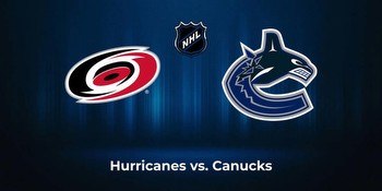 Hurricanes vs. Canucks: Odds, total, moneyline