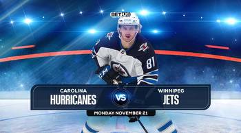 Hurricanes vs Jets Prediction, Preview, Stream, Odds, Nov. 21