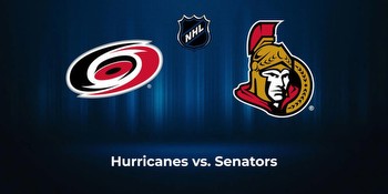 Hurricanes vs. Senators: Odds, total, moneyline