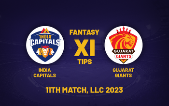 IC vs GG Dream11 Prediction, Playing XI, Fantasy Team for Today's Match 11 of the Legends League Cricket 2023