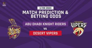 ILT20 2023 Abu Dhabi Knight Riders vs Desert Vipers Betting Odds, Toss Prediction, Win Prediction and More