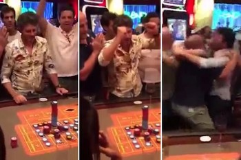 Incredible moment Brazilian businessman wins £3.5m MILLION after placing £35k bet on single roulette spin