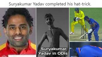 IND v AUS, 3rd ODI: Suryakumar Yadav Out for Golden Duck Again, Fans Congratulate T20 Star on 'Hat-trick'