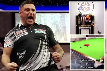 Inside darts star Gerwyn Price's 'man cave of man caves' with snooker and cinema as fans say 'it's bigger than my flat'