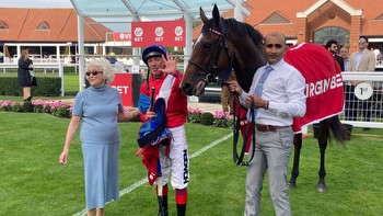 Inspiral and Frankie Dettori won the Sun Chariot Stakes at Newmarket