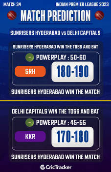 IPL 2023: Match 34, SRH vs DC Match Prediction