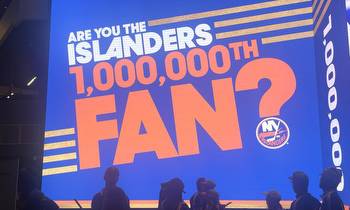 Islanders Celebrate UBS Arena's One Millionth Fan