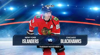 Islanders vs Blackhawks Nov. 01 Prediction, Odds & Picks