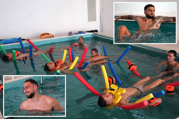 Italy heroes warm down in swimming pool with foam noodles after stunning Euro 2020 win over Belgium