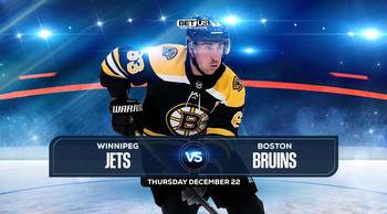 Jets vs Bruins Prediction, Odds and Pick, Dec. 22