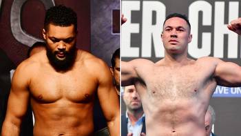 Joe Joyce and Joseph Parker weigh in at career heaviest ahead of WBO interim heavyweight title fight