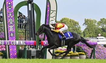 Justin Palace Displays Strong Closing Speed to Win the Tenno Sho