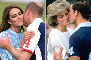 Kate Middleton, Prince William's Polo Kiss Compares to Diana, Charles