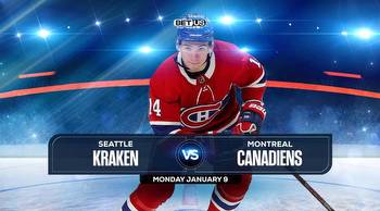 Kraken vs Canadiens Prediction, Preview, Odds, Picks, Jan. 09