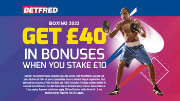 KSI vs Tommy Fury free bets: Get £40 welcome bonus when you stake £10 on Saturday's fight with Betfred